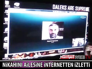 RUS GELİN NİKAHINI AİLESİNE İNTERNETTEN İZLETTİ