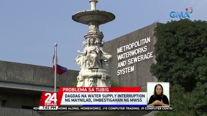 Ilang sineserbisyuhan ng Maynilad sa Metro Manila, Cavite at Bulacan, makakaranas ng water service interruption hanggang Oct. 25 | 24 Oras