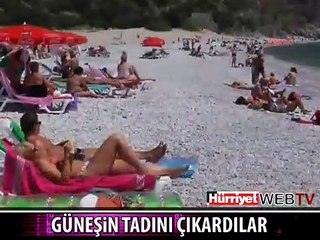 FETHİYE'DE PLAJLAR DOLDU TAŞTI