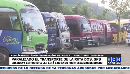 ¡Terror! Paralizada la Ruta 2 en SPS por nuevo cobro extorsivo