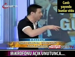 MİKROFONU AÇIK UNUTUNCA...