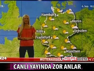 CANLI YAYINDA ZOR ANLAR