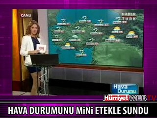 HAVA DURUMUNU MİNİ ETEKLE SUNDU