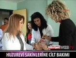 YAŞLILARA CİLT VE SAÇ BAKIMI YAPTILAR