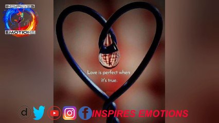 Love is perfect when.. it's true...