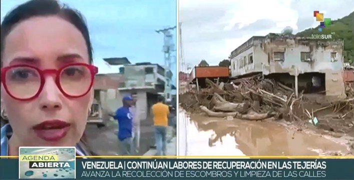 Las Tejerías en Venezuela prosigue con las labores de saneamiento y recuperación