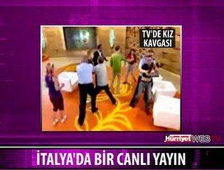 CANLI YAYINDA KIZ KAVGASI