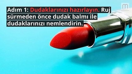 Kırmızı Ruj Sürmenin Püf Noktaları