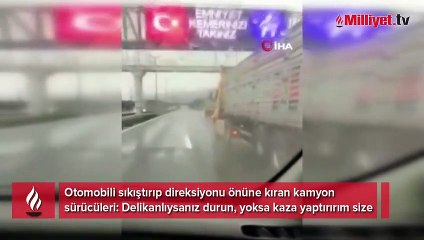 Akıllara durgunluk veren trafik terörü!