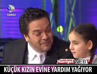 KÜÇÜK KIZIN EVİNE YARDIM YAĞIYOR