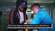 Neymar in Barcelona for first day of fraud and corruption trial