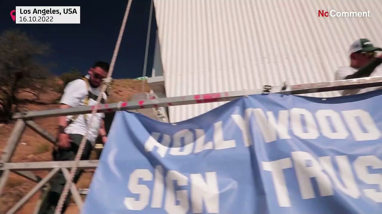 Hollywood sign refurbished ahead of its 100th anniversary