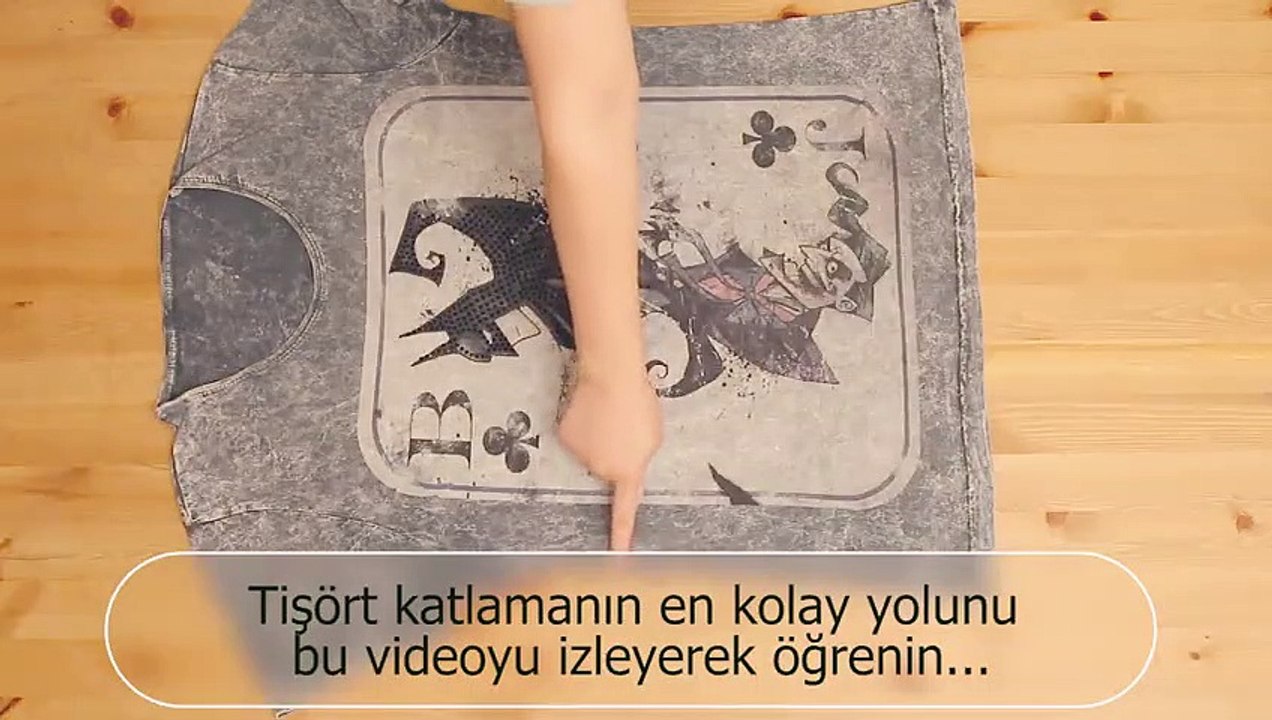Tişört katlamanın en kolay yolu - Yaparım Bilirsin
