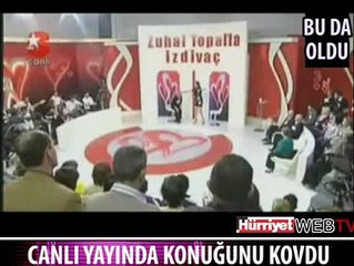 CANLI YAYINDA KONUĞUNU KOVDU
