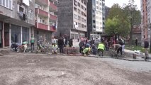Artvin haberi... Borçka ilçesinde cadde ve sokaklar imece usulü yenileniyor