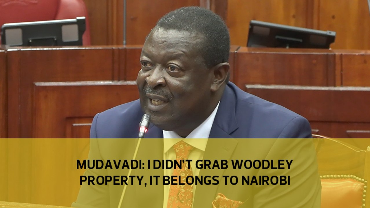 Mudavadi I didn't grab Woodley property, it belongs to Nairobi video