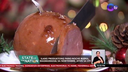 Ilang produktong pang-noche buena, magmamahal sa Nobyembre, ayon sa DTI | SONA
