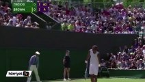 Ünlü tenisçi Brown'dan müthiş vuruş