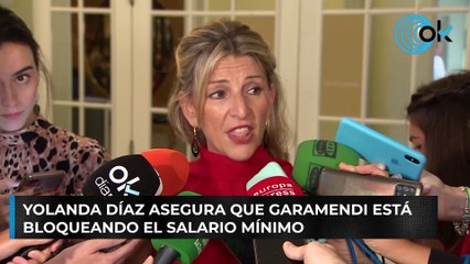 Yolanda Díaz carga contra Garamendi: "Está bloqueando el salario mínimo"