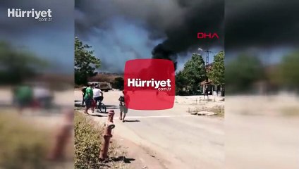 Kınalıada'da hurdalık alanda yangın