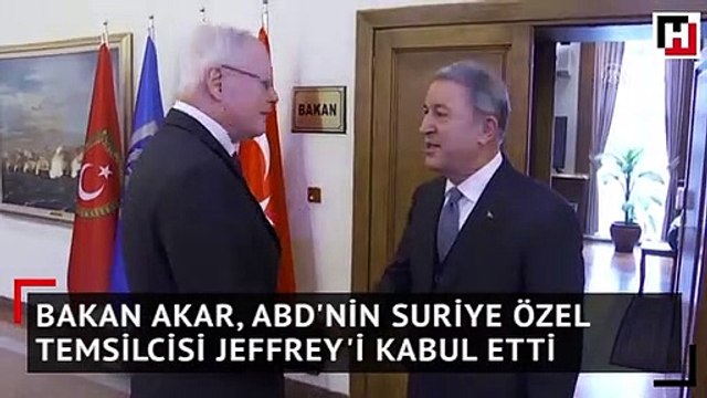 Bakan Akar, ABD'nin Suriye Özel Temsilcisi Jeffrey'i kabul etti