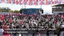 İçişleri Bakanı Soylu, AK Parti Şırnak 7. Olağan İl Kongresi'ne katıldı