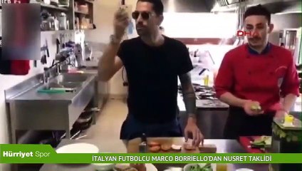 İtalyan futbolcudan Nusret taklidi