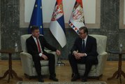Sırp lider Vucic, AB Belgrad-Priştine Diyaloğu Özel Temsilcisi ile görüştü