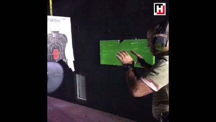 Silahını çekip ateş ettiği süreye kimse inanamadı!