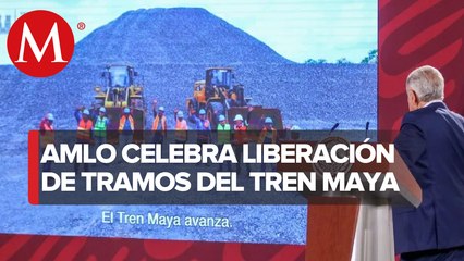 AMLO acusa que ejidatarios condicionan paso del Tren Maya en tramo Xpujil-Chetumal