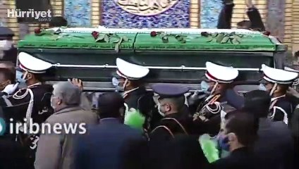 İranlı nükleer bilimci Fahrizade'nin cenaze töreni görüntüleri