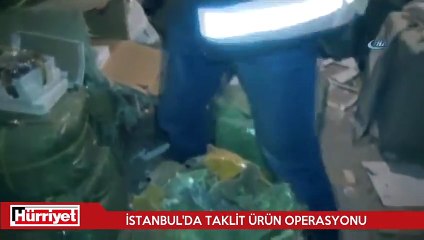 İstanbul’da taklit ürün operasyonu: 3 gözaltı