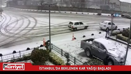 İstanbul'da beklenen kar yağışı başladı!