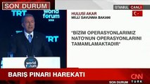 Bakan Akar'dan Barış Pınarı Harekatı açıklaması