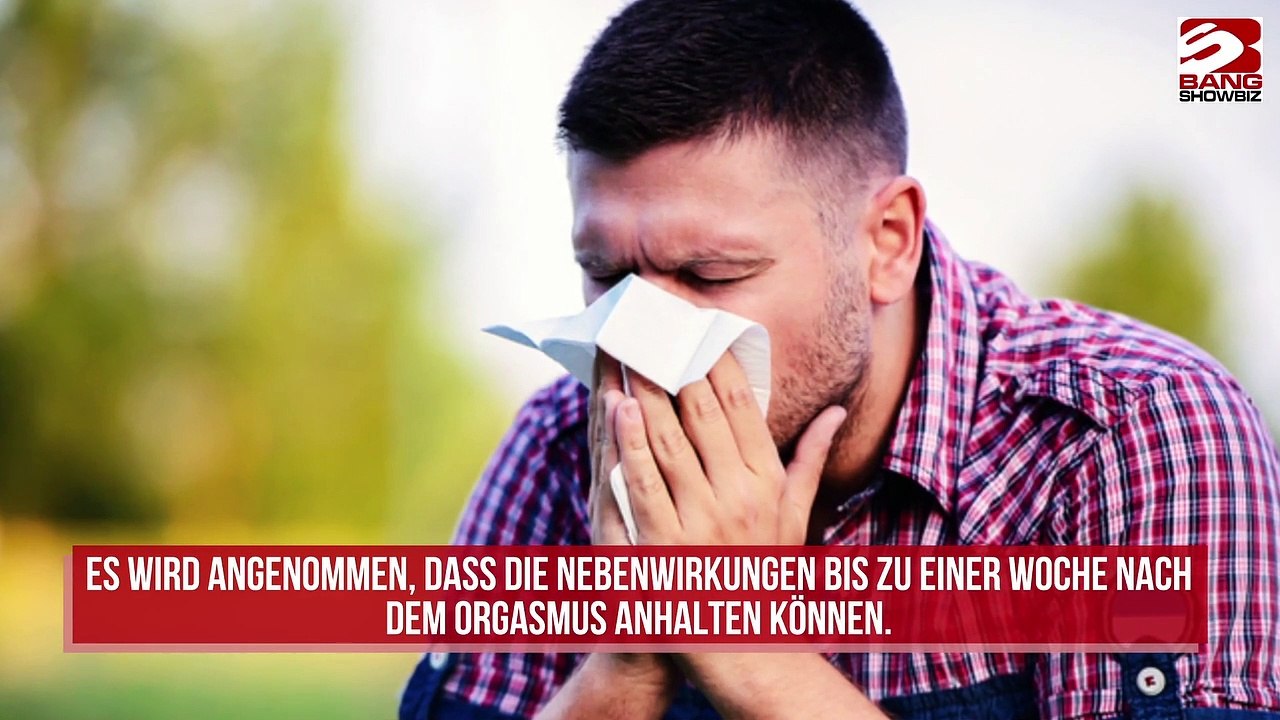 Männer können allergisch auf Orgasmen reagieren