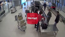 İstanbul Havalimanı'ndaki kaçak koronavirüs ilacı operasyonu kamerada