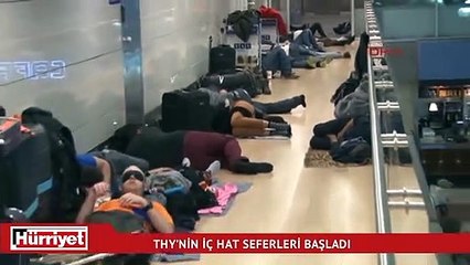 THY'nin iç hat seferleri başladı