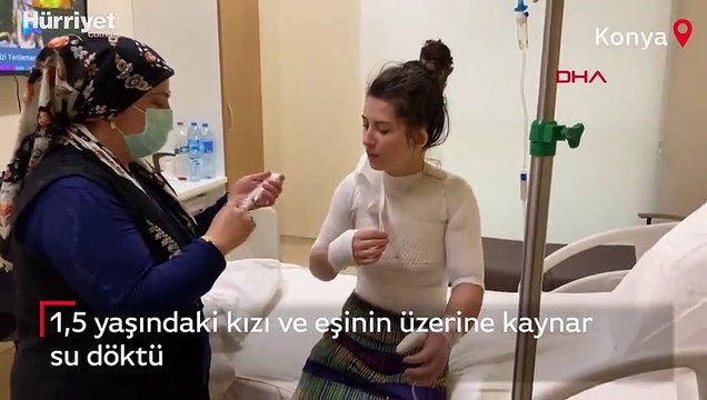 1,5 yaşındaki kızı ve eşinin üzerine kaynar su döktü, serbest bırakıldı!