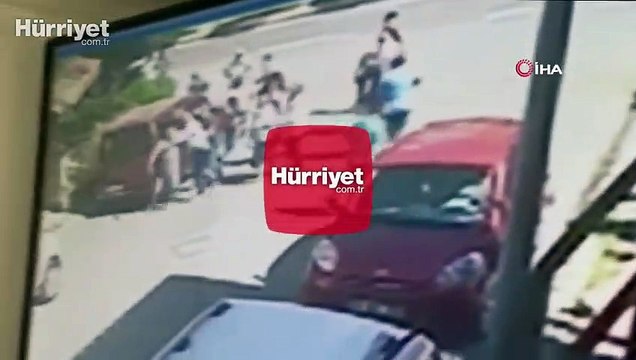 Samsun’da 2 kişinin öldürüldüğü silahlı çatışma anı kamerada