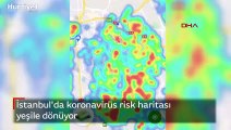 İstanbul'da koronavirüs risk haritası yeşile dönüyor