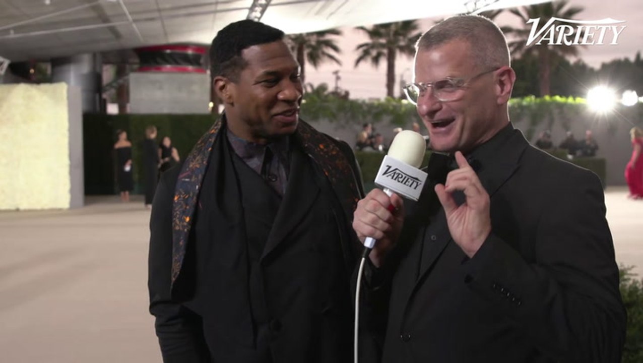 Jonathan Majors Academy Gala Red Carpet