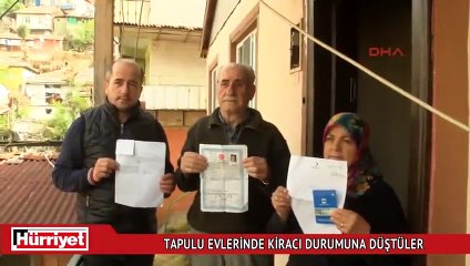Kendi evlerinde kiracı durumuna düştüler