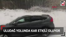 Uludağ'da kar kalınlığı 20 santimetreye ulaştı