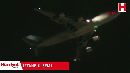 İstanbul semalarında dev uçağa lazerli taciz