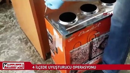 İstanbul'da 4 ilçede uyuşturucu operasyonu