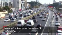 İstanbul'da kısıtlama öncesi trafik yoğunluğu