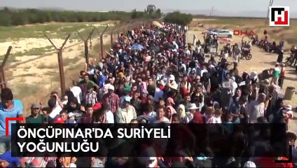 Öncüpınar da Suriyeli izdihamı