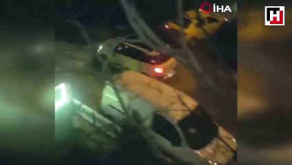 Maltepe'de kadın komşunun yaşattığı dehşet anları kamerada