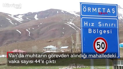 Muhtarın görevden alındığı mahalledeki vaka sayısı 44'e çıktı