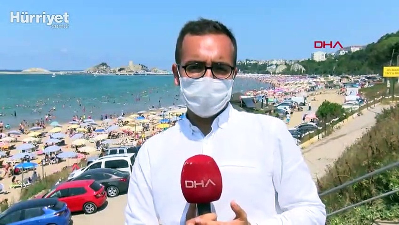 Şile sahilinde adım atacak yer kalmadı